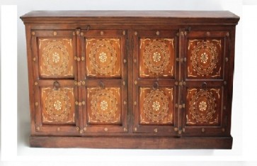 Handmade Bone Inlay Wooden Modern Pattern Sideboard Furniture