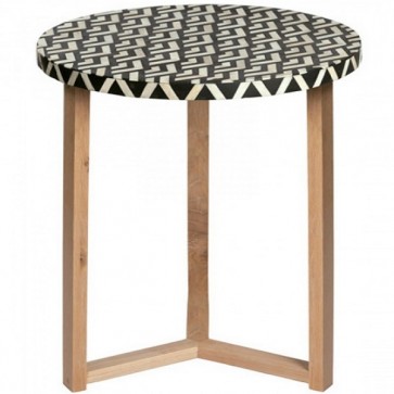 Handmade Bone Inlay Wooden Modern Side Table / Stool / End Table Legs Furniture.