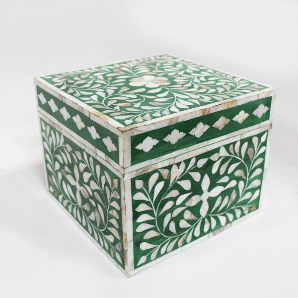 Mother Of Pearl Inlay Wooden Modern Antique Handmade Jewelry box
