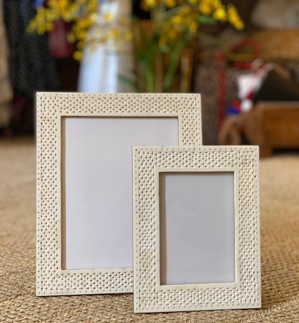 Handmade Bone Inlay Wooden Modern Pattern Photo Frame Furniture