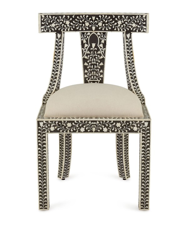 Bone Inlay Wooden Modern Antique Handmade Chair
